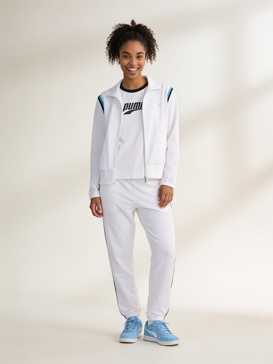 Puma Tops - Puma Women’s Track Jacket + T-Shirt Set | White/Blue/Black | Medium